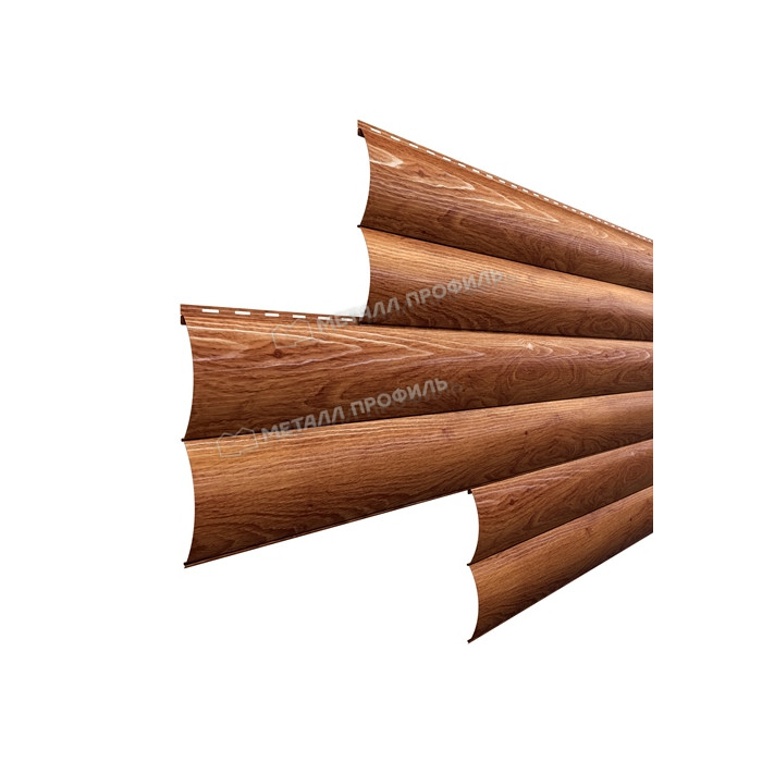 Сайдинг МЕТАЛЛ ПРОФИЛЬ Woodstock-28х330 (ECOSTEEL_T-01-ЗолотойДуб-0.5)