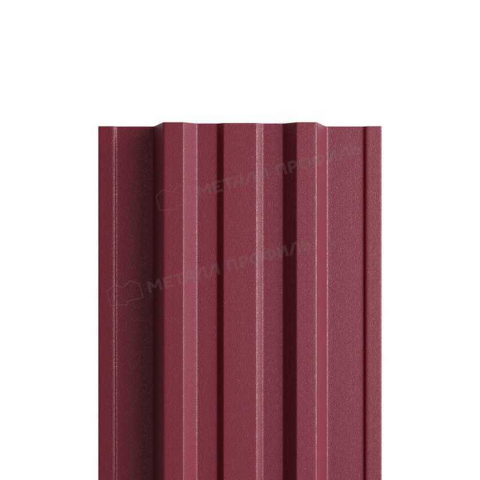 Штакетник Металл Профиль TRAPEZE-T 0,45 VikingMP® RAL3005 Красное вино