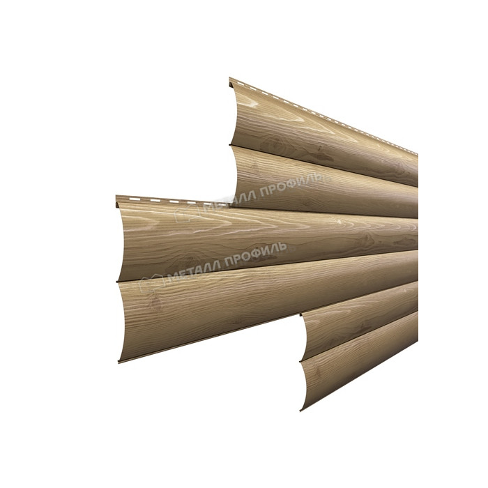 Сайдинг МЕТАЛЛ ПРОФИЛЬ Woodstock-Н-28х330 (ECOSTEEL_T-01-Сосна-0.5)